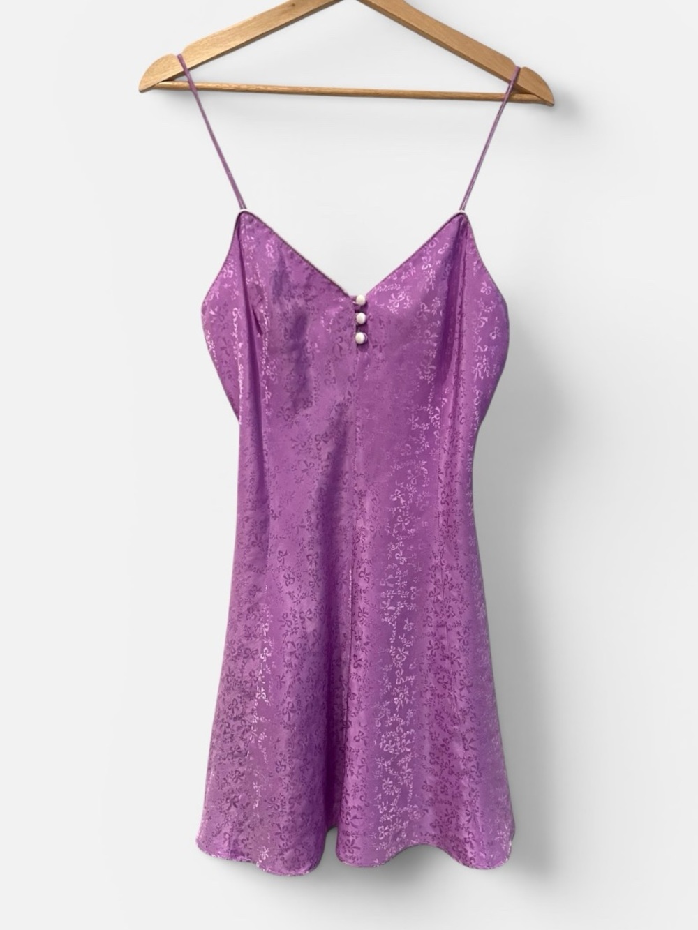Van Raalte Canada Vintage Jacquard Slip Mini Dress Size M